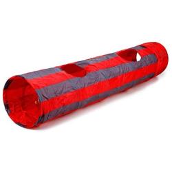 Pet Toys GDWAI Foldable Cat Channel Rolling Dragon Environmental Protection Puzzle Pet Toy Cat Tunnel(Red) in New 2020