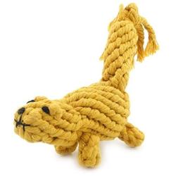 SMALLLEE_LUCKY_STORE XCW0009 Pet Tortoise Rope Chew Toy for Dogs, Green, Medium