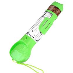 Newthinking Dog Water Bottle for Walking, Portable Dog Water Travel Dispenser with Food Container, Poop Shove and Waste Bag for Pets Outdoor Walking, Hiking, Travel