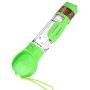 Newthinking Dog Water Bottle for Walking, Portable Dog Water Travel Dispenser with Food Container, Poop Shove and Waste Bag for Pets Outdoor Walking, Hiking, Travel