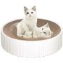 ZWHY Cat Scratcher Lounge Cardboard Cat Scratcher for Indoor Cats Round Cat Scratching House for Medium and Small Cats