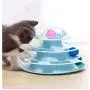 Paw Pack Fiesta Kitten Toys 4 Level Towers Circular Track Cat Toys Roller with Four Colorful Balls Interactive Kitten Fun Mental Physical Exercise Puzzle Toys
