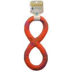 One Pet Planet Wool Dog Toy, 11-Inch, Orange