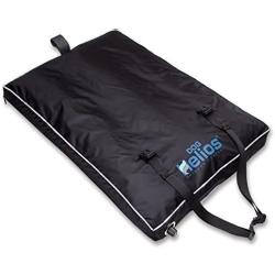 DOGHELIOS Aero-Inflatable Folding Outdoor Camping Sporty Fashion Travel Waterproof Inflatable Pet Dog Bed Mat Lounge, Medium, Black