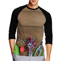 Cute Rat on Wooden - Beautiful Bokeh Russia,Mens Front Printed Middle Sleeve T-Shirt Rat S
