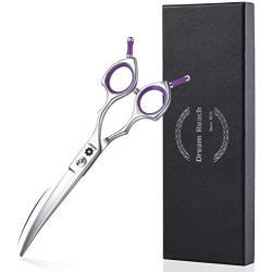 Grooming Pet Shear, 6.5 Inch Curved Scissors, Curved Shears for Cat Shears and Small Dog Shears Or Any Breed Trimming Cuts, Design for Professional Pet Groomer