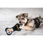 Pets First NFL Pittsburgh Steelers Dental Dog TUG Toy with Squeaker. Tough PET Toy for Healthy Fun, Teething & Cleaning Pets Teeth & Gum, Team Color, one Size (PIT-3310)