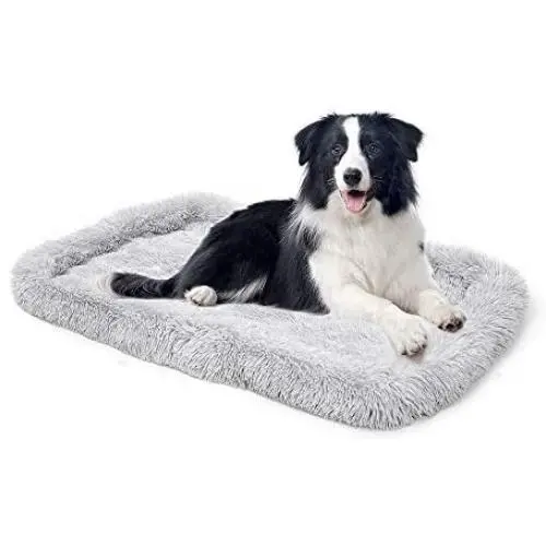 amorus Dog Bed Mat, Soft Plush Dog Crate Mat, Washable Warming Rectangle Dog Bed Pad for Medium Large Dogs (36x23inch) amorus Dog Bed Mat, Soft Plush Dog Crate Mat, Washable Warming Rectangle Dog Bed Pad for Medium Large Dogs (36x23inch)
