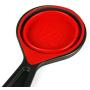 Fosinz Pets Collapsible KlipScoop Food Scoop Measuring Cups for Pets Puppy Dog Cats with a Collapsile Bowl