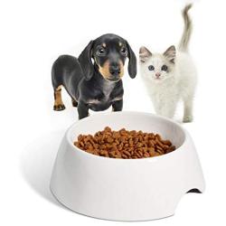 ComSaf Dog Bowl, Ceramic Food Water Feeder, Pet Bowl for Dog Puppy Cat Kitten, 12 oz Feeding Bowl, Non-Tip Non-Skid Dog Dish