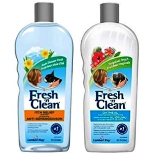 Fresh n Clean Itch Relief Shampoo and Conditioner Bundle: (1) Itch Relief Shampoo, and (1) Oatmeal Baking Soda Conditioner