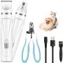 Tbrand Dog&Cat Clippers and Nail Trimmers-2 in 1 Dog Nail Grinder for Professional Dog Grooming Tool for Small Medium Large Breeds