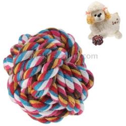 Yhytbhsh Cotton Rope Ball for Pets/Dog Cat Toy, Diameter 6.5cm, Random Color Delivery FFIIKIF