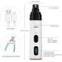 Pawanti Dog Nail Grinder Kit Electric Pet Nail Trimmer Set 2 Speeds Rechargeable Cat Paw Clippers Portable Painless Paws Grooming Smoothing for Small Medium Pets Dogs Cats