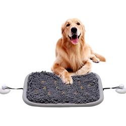 Pet Snuffle Mat for Dogs 21 x 17'', Interactive Dog Toys, Pet Snuffle Mat for Cats Dogs Bowl Travel Use, Alternative to Dog Bowls, Activity Fun Play Mat for Relieve Stress Restlessness Machine Washable