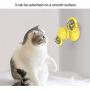 DFHJDF Windmill Cat Toys Turntable Teasing Interactive Catnip Pet Toys LED Ball and Massage Suction Cup Cats Hair Brush Funny Kitten Toys