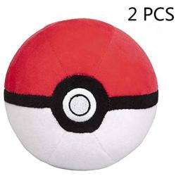 Pet Plush Ball Pokeman Ball for Dog Indoor Ball Dog Toy (2 PCS)