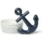 Waggo Sketched Wave Ceramic Dog Bowl Blue/White Durable Dog Food and Water Pet Dish Waggo Sketched Wave Ceramic Dog Bowl Blue/White Durable Dog Food and Water Pet Dish