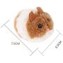 LINGJIA pet Toy 2pcs/Set New Cute Cat Toy Plush Fur Toy Shake Movement Mouse Pet Kitten Funny Rat Little Interactive Bite Toys