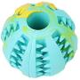 DreamPet Dog Toy Ball, Non-Toxic Bite-Resistant Natural Elastic Rubber Ball ,Pet Food Treatment Feeders, Chewing Teeth Cleaning Balls Exercise Games IQ Training Balls 2Color