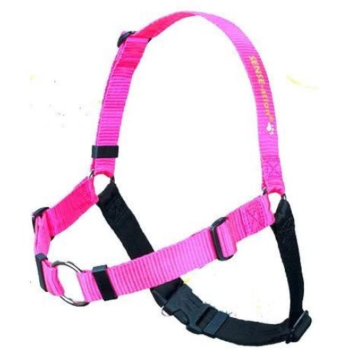 The Original Sense-ation No-Pull Dog Training Harness (Pink, Medium-Large Wide)