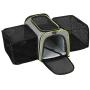 COVONO Expandable Pet Carrier for Cats, Dogs and Small Animals, Portable Pet Travel Carrier, Airline Approved, Soft Sided, Foldable, Steel Frame, 3 Open Doors, Big Space