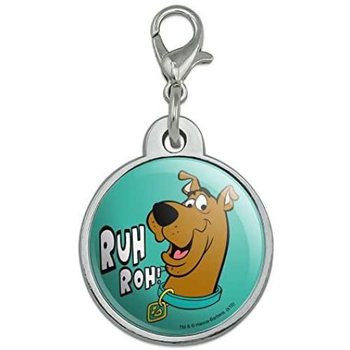 GRAPHICS & MORE Scooby-Doo Ruh Roh Chrome Plated Metal Pet Dog Cat ID Tag