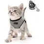 Kamots Beauty Escape Proof Cat Dog Harness and Leash Adjustable Soft Mesh Pet Vest with Reflective Strap for Puppy Kitten Small Pet Walking
