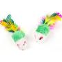 PPSTAMP 10 Pcs False Mouse Pet cat Toys Interactive Mice & Animal Playing Toys for Cats Kitten 4.5 x 2.5 cm