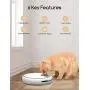 Faroro Automatic Cat Feeder Dry Wet Food Dispenser with Programmable Timer Up 5 Meals per Day 10s Voice Recorder for Cats, Dogs and Small Animals Faroro Automatic Cat Feeder Dry Wet Food Dispenser with Programmable Timer Up 5 Meals per Day 10s Voice Recorder for Cats, Dogs and Small Animals