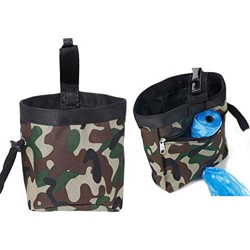EVBEA Dog Treat Pouch Pet Training Dog Treat Bag Hands Free with Belt Clip and Dog Poop Bag Dispenser Snacks Toys for Small to Large Dogs Reward Walking