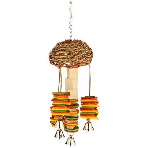 Featherland Paradise, Hanging Bird Toy for Chewing, Preening & Foraging Featherland Paradise, Hanging Bird Toy for Chewing, Preening & Foraging