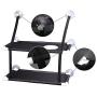 Kitty Sunny Seat,Cat Window Perch Cat Window Bed Hammock Up to 44lb Can Be Installed on Small Window Soft Mats, for Large Cat and Kitten (Double Layers, Black)
