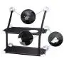 Kitty Sunny Seat,Cat Window Perch Cat Window Bed Hammock Up to 44lb Can Be Installed on Small Window Soft Mats, for Large Cat and Kitten (Double Layers, Black)