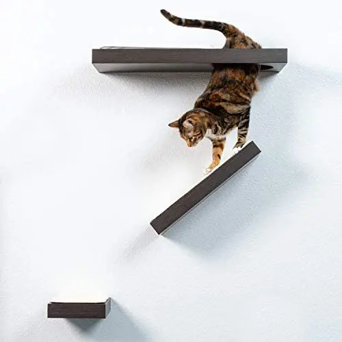 PetFusion Cat Activity Wall Shelves (Available as a 3-Piece Set or Individual Shelf.) Sisal Surfaces for Cat Scratching & Plush to Lounge, Neutral Design & Color Tones. Easy & Secure Wall Mount PetFusion Cat Activity Wall Shelves (Available as a 3-Piece Set or Individual Shelf.) Sisal Surfaces for Cat Scratching & Plush to Lounge, Neutral Design & Color Tones. Easy & Secure Wall Mount