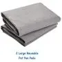 Paw Jamboree Washable Pee Pads for Dogs Training Pads for Dogs Absorbent Waterproof Pee Pad Reusable Puppy Training Pads Dog Whelping Mats Size 23.5x17.5 (2PCS Light Grey Pet Pee Pad, 23.5x17.5)