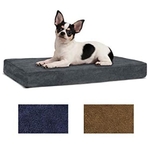 Orthopedic Dog Bed with Memory Foam | Lavish Mattress for Orthopedic Pet Joint Relief | Machine Washable Fabric with Removable and Water-Resistant Cover