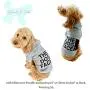 Dog Face Hoodie Warm Sweatshirt Sweater Fleece for Chilly Small Miniature Dog Puppy (Medium (15'' Chest, Back 10'',4-6lbs, Grey)