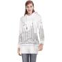 Linear - of Toronto,Womens Sweatshirt Casual Long Sleeve Pullover Hoodie Dress Canada.Flat one line Style - Toronto S