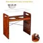 Pet Bowls for Cats and Dogs, Raised 3 Adjustable Wooden Elevated Feeder Stand with 2 Stainless Steel Bowls and Waterproof pad Pet Bowls for Cats and Dogs, Raised 3 Adjustable Wooden Elevated Feeder Stand with 2 Stainless Steel Bowls and Waterproof pad