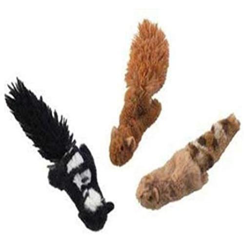 Skinneeez Cat Toys, 3'' Forested, Creature May Vary