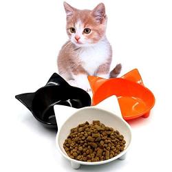 Yesland Cat Bowl, 3 Pack Shallow Cat Food & Water Bowls, Non Slip Pet Feeding Dish to Stress Relief of Whisker Fatigue Pet Bowl of Dogs Cats Rabbits