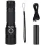 TATTU U1 UV Flashlight Rechargeable 395nm Black Light Torch Blacklight 5W Ultraviolet LED Lamp with Micro USB Charging Cable