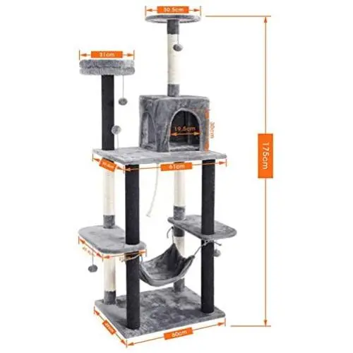 Miwaimao Fast Domestic Delivery Pet Cat Tree Tower Condo House Scratcher Post Toy for Cat Kitten Cat Jumping Toy with Ladder Playing Tree Miwaimao Fast Domestic Delivery Pet Cat Tree Tower Condo House Scratcher Post Toy for Cat Kitten Cat Jumping Toy with Ladder Playing Tree