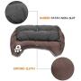 Pet Deluxe Dog Bed, Super Soft Pet Sofa Cats Bed, Non Slip Bottom Pet Lounger,Self Warming and Breathable Pet Bed Premium Bedding