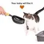 Cat Litter Scoop Large Jumbo Sifter with Deep Shovel Non Stick Plated Solid Oak Wood Handle