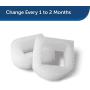 PetSafe Drinkwell Replacement Foam Filters Compatible with PetSafe Ceramic and Stainless Steel Pet Fountains, for Water Dispensers, 2 Pack - PAC00-13711