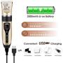 Pakolon Dog Clippers pet electrick Clippers Frequency Adjustment Low Noise USB Charging Pet Grooming Hair Clippers Kit Cat and Dog Clipper Beauty Kits Pet Nail Scissors Combs Scissors Cat Hair