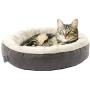 Loves cabin Round Donut Cat and Dog Cushion Bed, 20in Pet Bed For Cats or Small Dogs, Anti-Slip & Water-Resistant Bottom, Super Soft Durable Fabric Pet Supplies, Machine Washable Luxury Cat & Dog Bed
