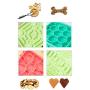 PetsBark 4 Pack Dog Bowl Slow Feeder Peanut Butter Lick Mat, No Chocking Feeding Bowl for Cats, Dogs and Other Pets, Lick Plate and Treats Slow Feed Bowl Can be Assembled or Disassembled